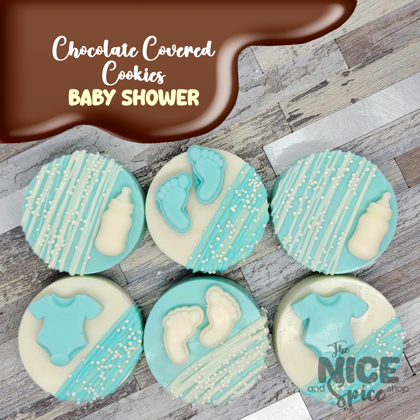 Chocolate Covered Cookies - Baby Shower